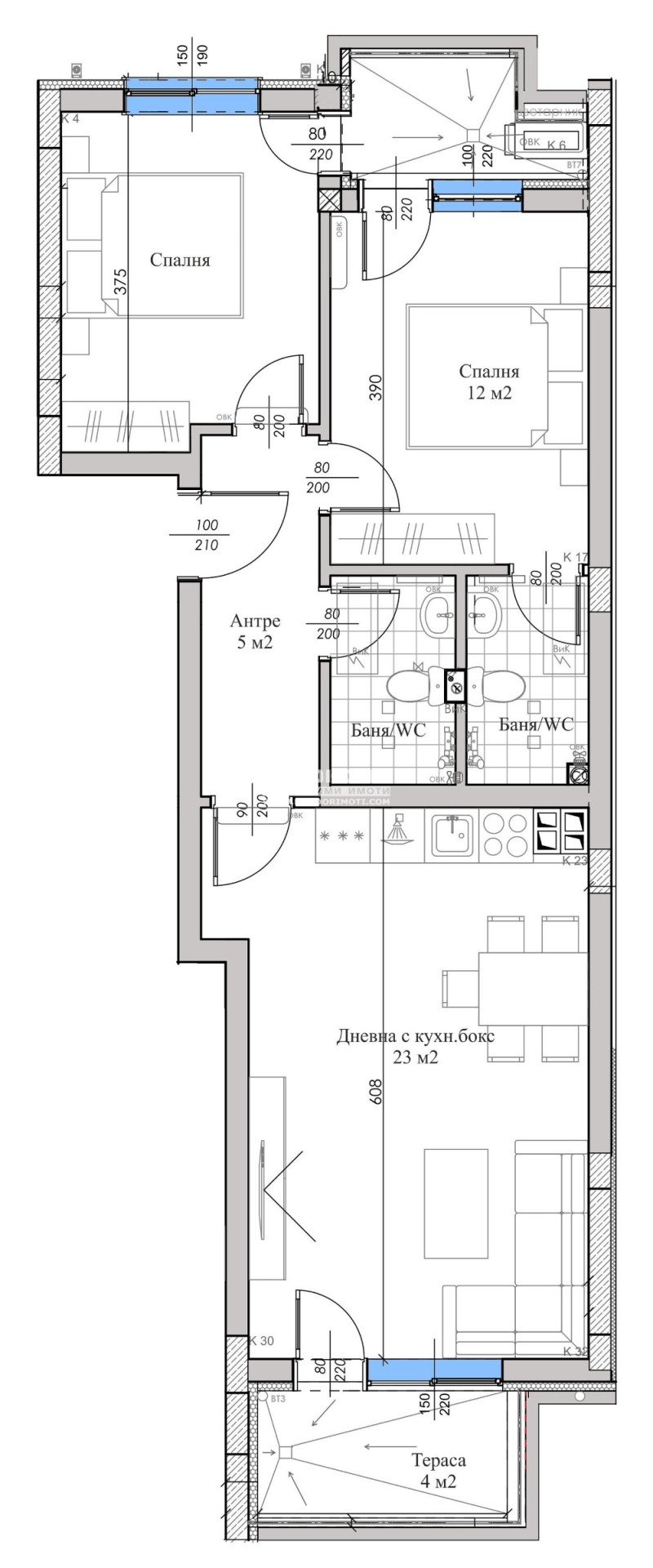 For Sale  2 bedroom Plovdiv , Vastanicheski , 106 sq.m | 34157504 - image [5]