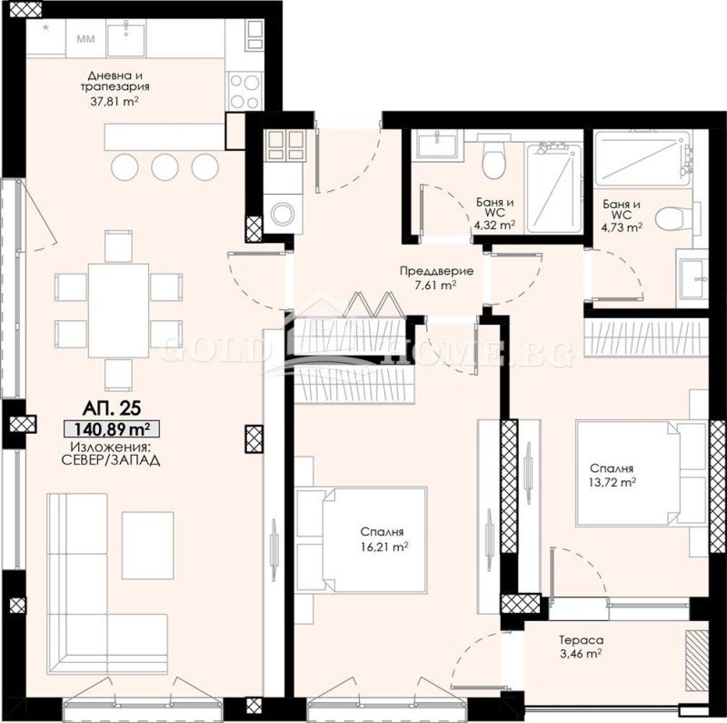 Продава 3-СТАЕН, гр. Пловдив, Христо Смирненски, снимка 2 - Aпартаменти - 47497167