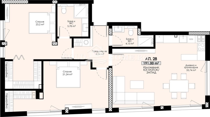 Продава 3-СТАЕН, гр. Пловдив, Христо Смирненски, снимка 4 - Aпартаменти - 47497167