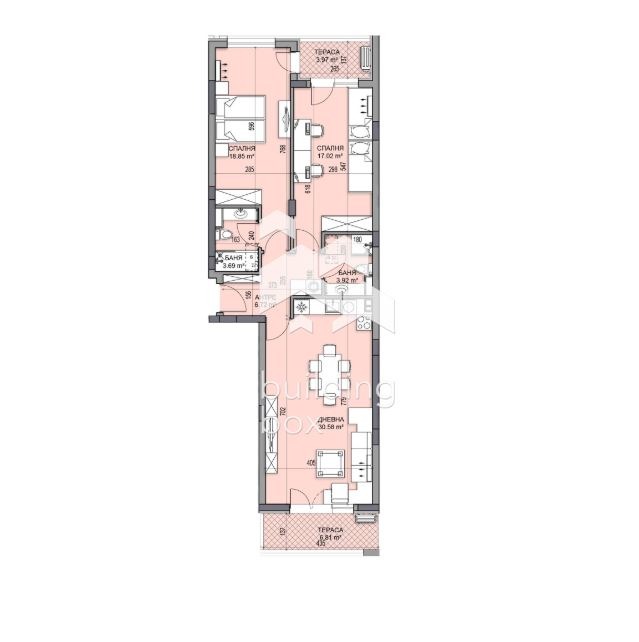 Zu verkaufen  2 Schlafzimmer Plowdiw , Gagarin , 128 qm | 38402089 - Bild [2]