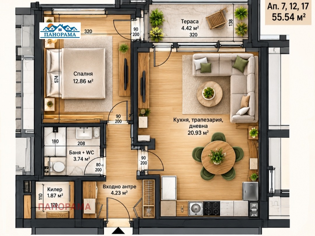Продава 2-СТАЕН, гр. Пловдив, Кършияка, снимка 6 - Апартаменти - 56316621
