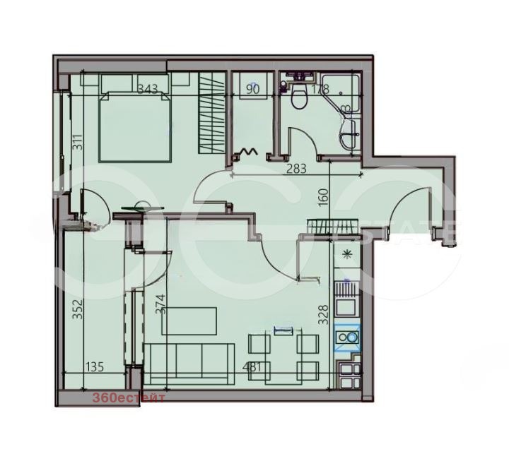 Zu verkaufen  1 Schlafzimmer Warna , Mladost 2 , 64 qm | 65020972 - Bild [4]