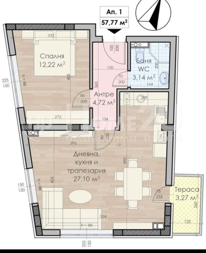 Продава 2-СТАЕН, гр. София, Овча купел, снимка 7 - Апартаменти - 53099324