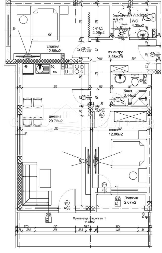 Продава 3-СТАЕН, гр. Пловдив, Остромила, снимка 2 - Апартаменти - 53069948