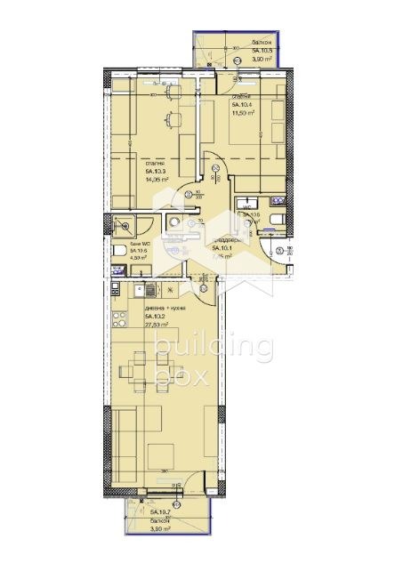 Продается  2 спальни Варна , Кайсиева градина , 103 кв.м | 20904465 - изображение [2]