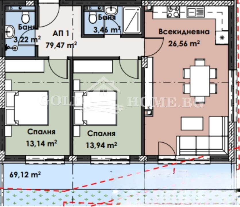 Продава 3-СТАЕН, гр. Пловдив, Кършияка, снимка 2 - Апартаменти - 53903373