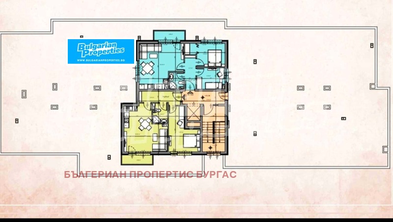 Продава  2-стаен, град Бургас, Долно Езерово • 53 703 EUR • ID 43485715 — holmes.bg - [1] 