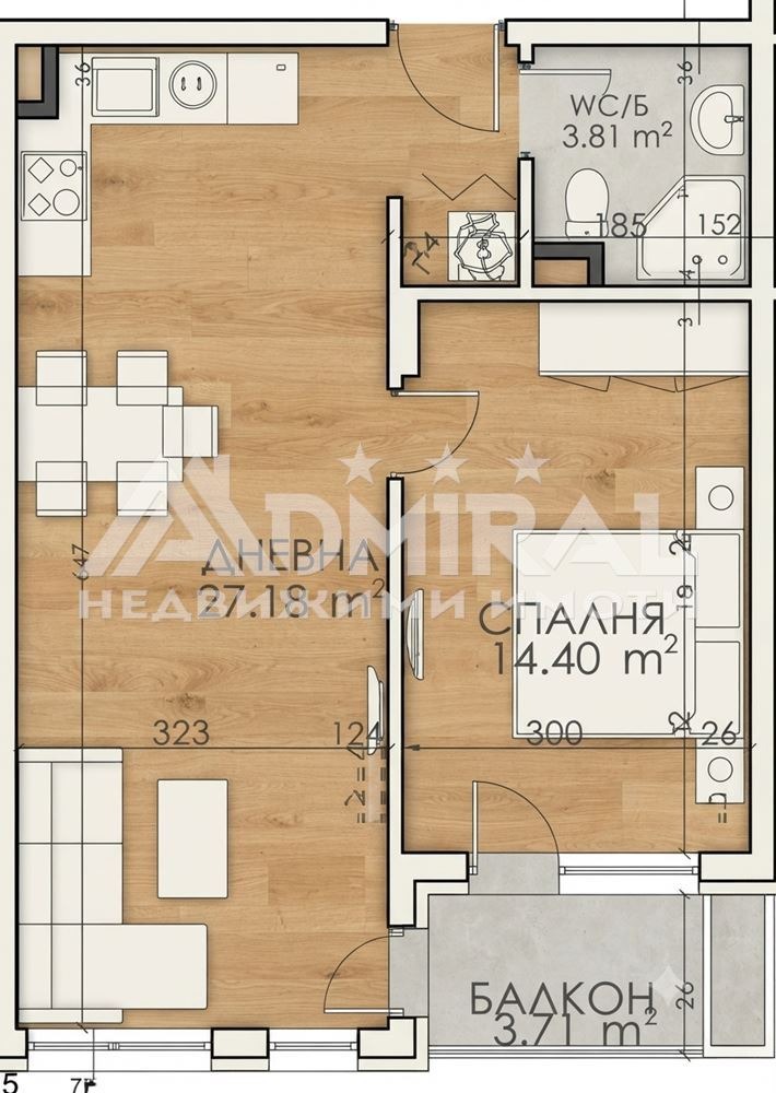 Продава 2-СТАЕН, гр. Бургас, Славейков, снимка 3 - Апартаменти - 55593604