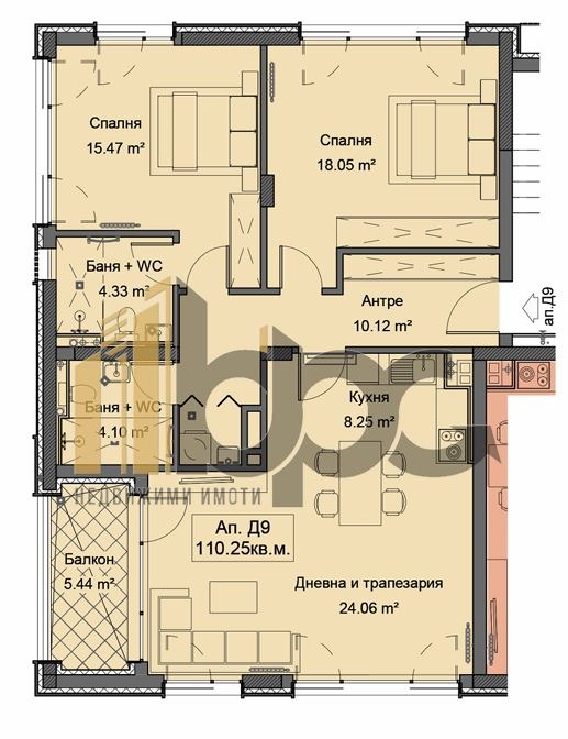 Продава 3-СТАЕН, гр. София, Симеоново, снимка 3 - Апартаменти - 53282148