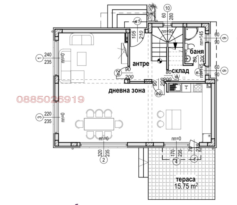 Til salg  Hus region Sofia , Kostinbrod , 200 kvm | 65082912 - billede [8]