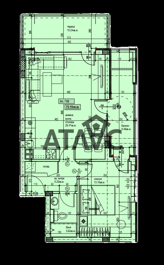 Продава 2-СТАЕН, гр. Пловдив, Прослав, снимка 2 - Апартаменти - 54900757