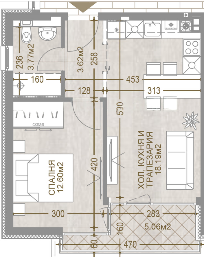 Продава 2-СТАЕН, гр. София, Манастирски ливади, снимка 3 - Апартаменти - 53811080