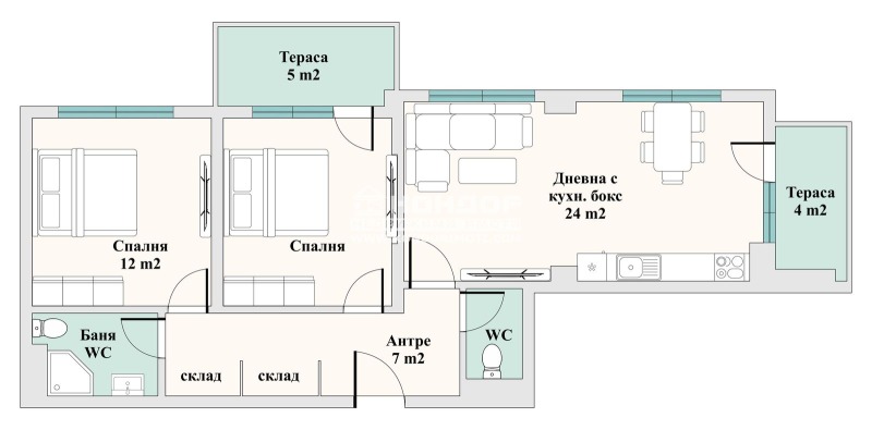 Продава 3-СТАЕН, гр. Пловдив, Тракия, снимка 2 - Апартаменти - 49952826
