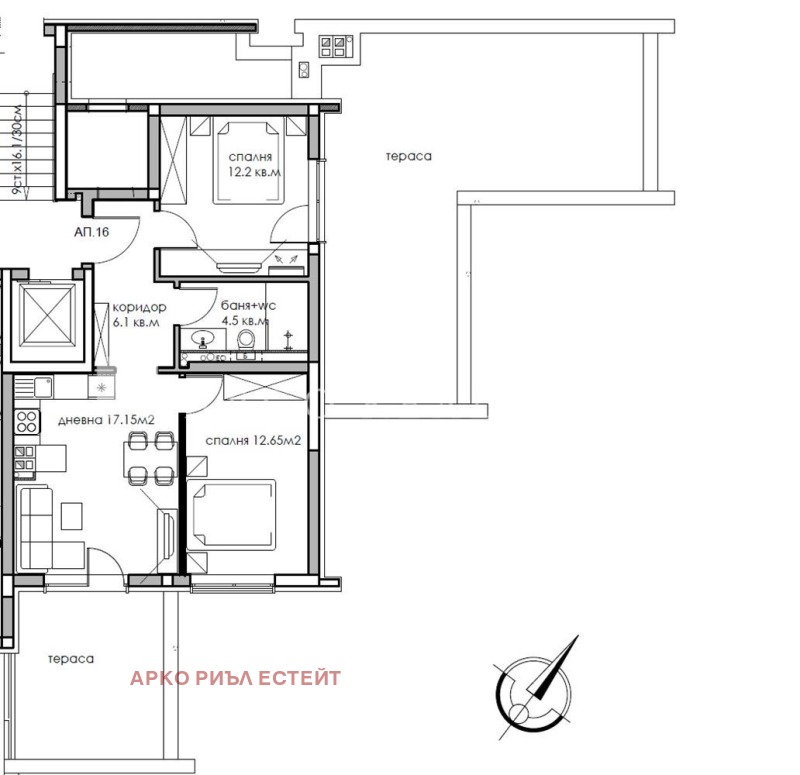 Satılık  2 yatak odası Sofia , Obelya , 78 metrekare | 73149712 - görüntü [4]