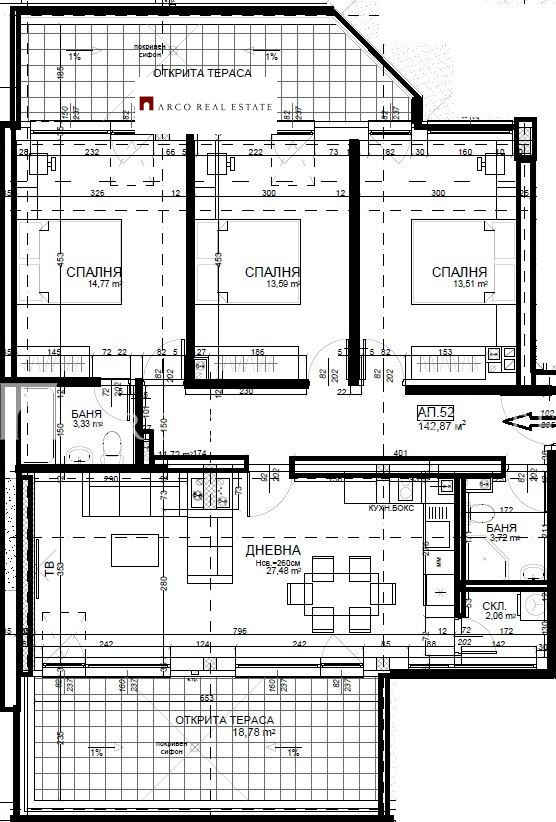 Продава 4-СТАЕН, гр. София, Център, снимка 2 - Апартаменти - 53083840