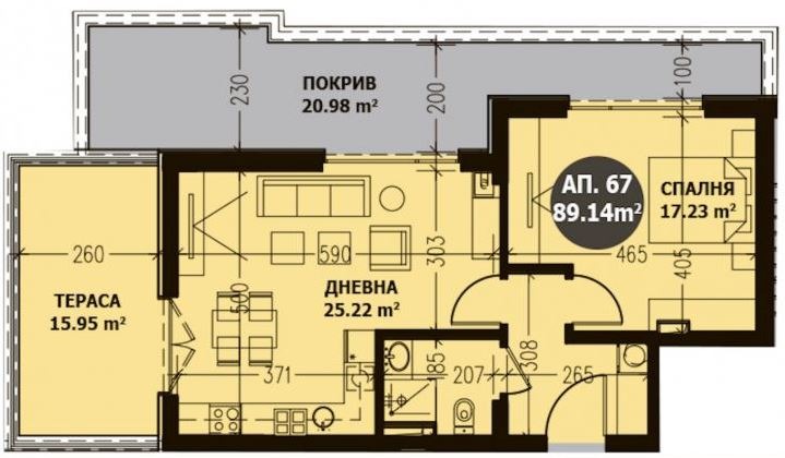Προς πώληση  1 υπνοδωμάτιο Σοφηια , Βητοτσα , 89 τ.μ | 50013037 - εικόνα [11]