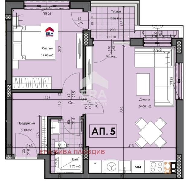 Продава 2-СТАЕН, гр. Пловдив, Гагарин, снимка 2 - Апартаменти - 47880394