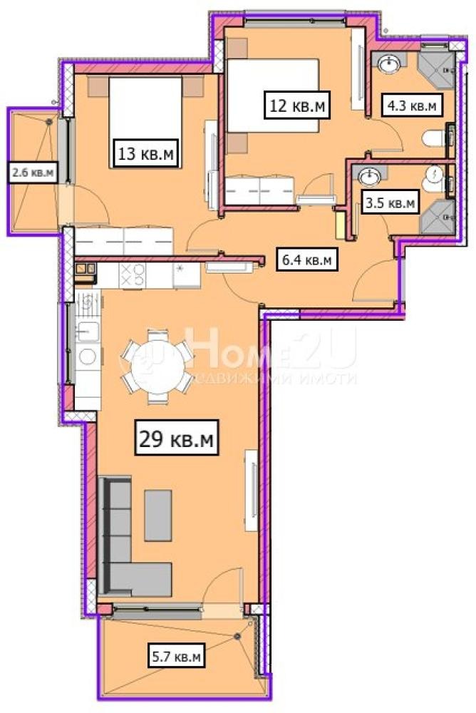 Продава 3-СТАЕН, гр. Варна, Владислав Варненчик 1, снимка 2 - Апартаменти - 53682067