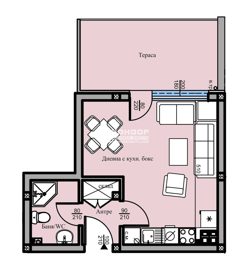 Продава  1-стаен град Пловдив , Христо Смирненски , 52 кв.м | 61044916 - изображение [2]