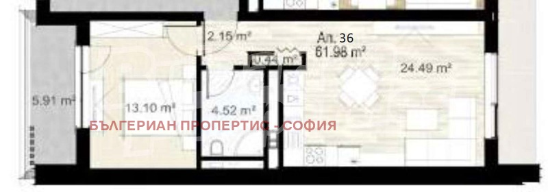 Til salg  1 soveværelse Sofia , Zona B-5 , 73 kvm | 18264000 - billede [15]