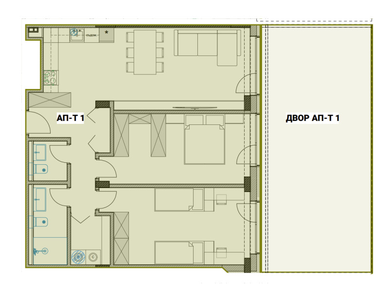Продава 3-СТАЕН, гр. Русе, Здравец