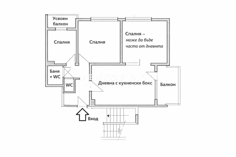Продава 4-СТАЕН, гр. София, Хиподрума, снимка 2 - Апартаменти - 53418022