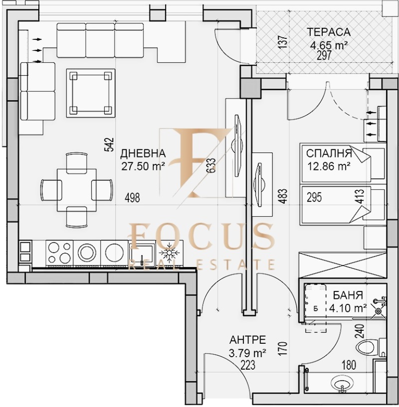 Продава 2-СТАЕН, гр. Пловдив, Гагарин, снимка 3 - Апартаменти - 52815153
