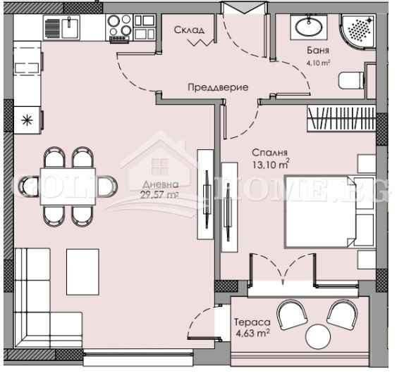Продава 2-СТАЕН, гр. Пловдив, Христо Смирненски, снимка 5 - Апартаменти - 53160096