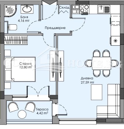 Продава 2-СТАЕН, гр. Пловдив, Христо Смирненски, снимка 2 - Апартаменти - 53160096