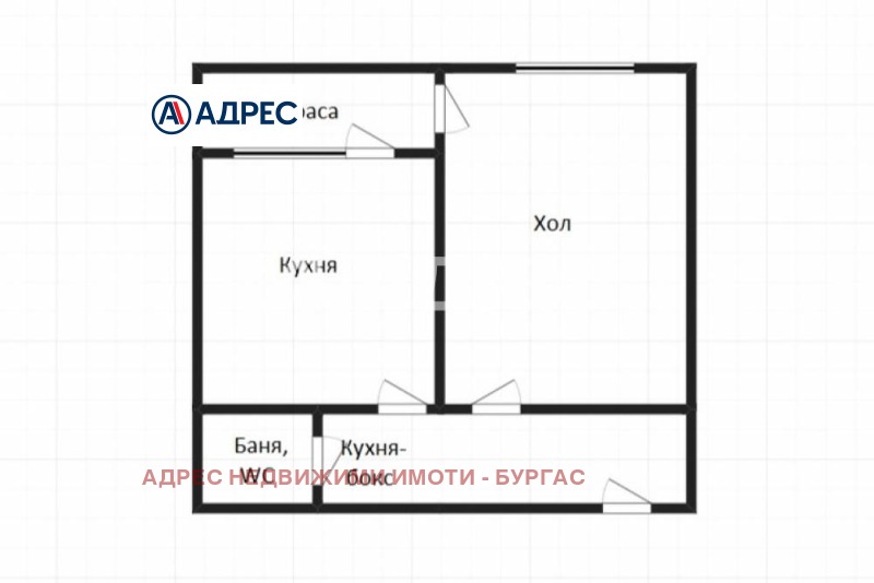 Продава 1-СТАЕН, гр. Бургас, Славейков, снимка 3 - Aпартаменти - 47617319