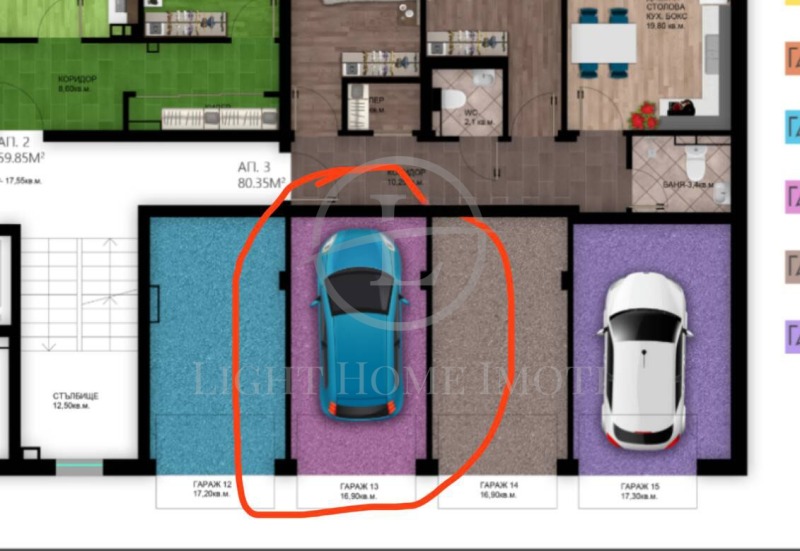 Myytävänä  Autotalli Plovdiv , Hristo Smirnenski , 17 neliömetriä | 62289400 - kuva [2]