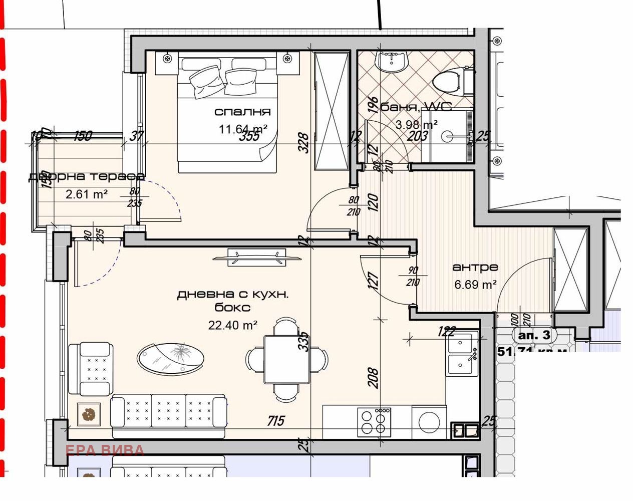 Продава 2-СТАЕН, гр. Варна, Изгрев, снимка 2 - Апартаменти - 54275829