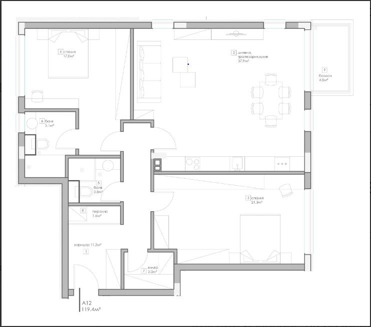 Satılık  2 yatak odası Varna , k.k. Sv.Sv. Konstantin i Elena , 137 metrekare | 70666434 - görüntü [3]