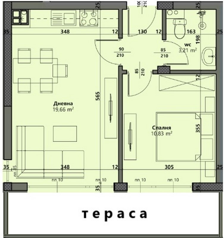 Продава 2-СТАЕН, гр. Варна, Виница, снимка 3 - Aпартаменти - 48614024