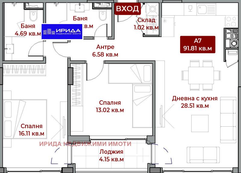 Продава 3-СТАЕН, гр. София, Бояна, снимка 1 - Aпартаменти - 47253984