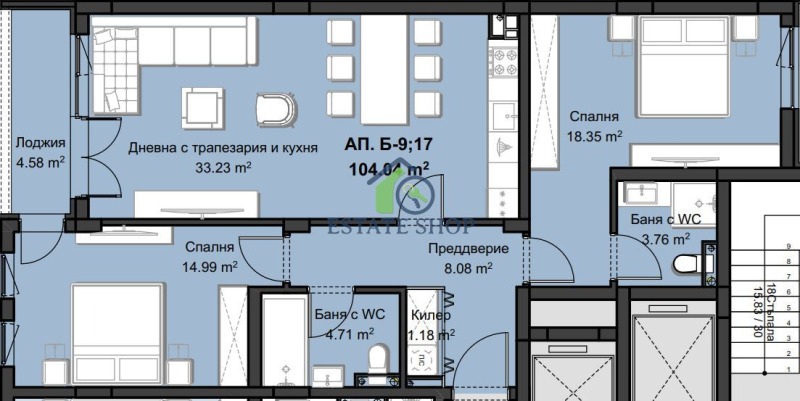 Продава  3-стаен град Пловдив , Христо Смирненски , 120 кв.м | 19024687 - изображение [3]