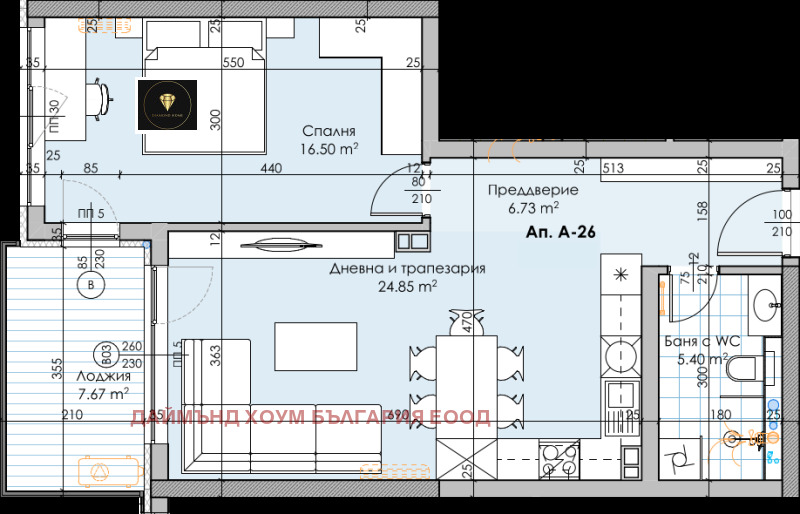 Продается  1 спальня Пловдив , Кършияка , 83 кв.м | 44922044 - изображение [2]