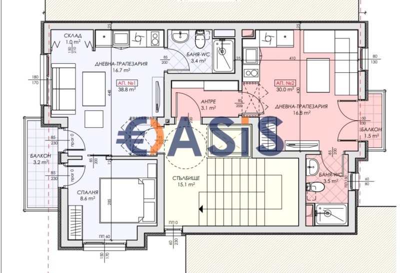 Продава 2-СТАЕН, гр. Несебър, област Бургас, снимка 13 - Апартаменти - 52265715
