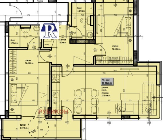 Zu verkaufen  2 Schlafzimmer Plowdiw , Hristo Smirnenski , 109 qm | 82758245 - Bild [5]