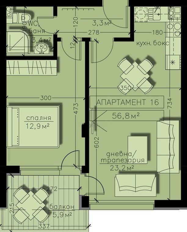 Продава 2-СТАЕН, гр. София, Бояна, снимка 6 - Aпартаменти - 48137472