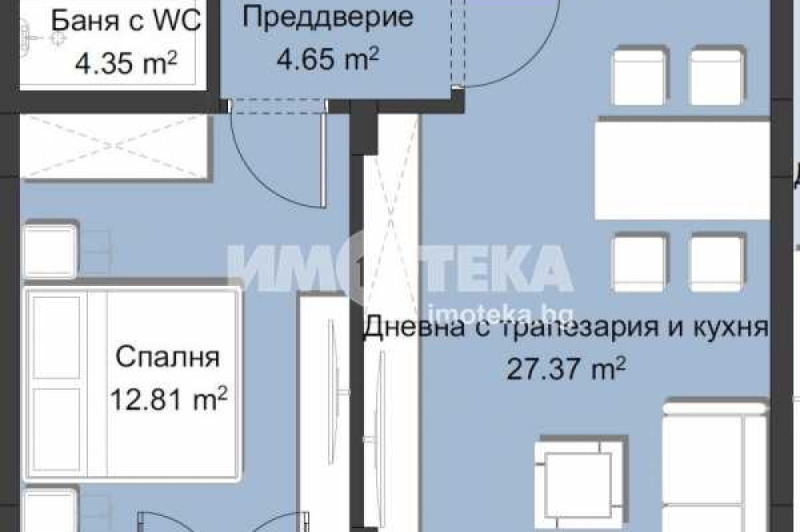 Продава 2-СТАЕН, гр. Пловдив, Христо Смирненски, снимка 5 - Aпартаменти - 48994493