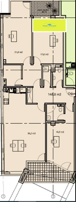 Продава ОФИС, гр. София, Манастирски ливади, снимка 1 - Офиси - 47303484