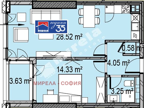 Продава 2-СТАЕН, гр. София, Дружба 1