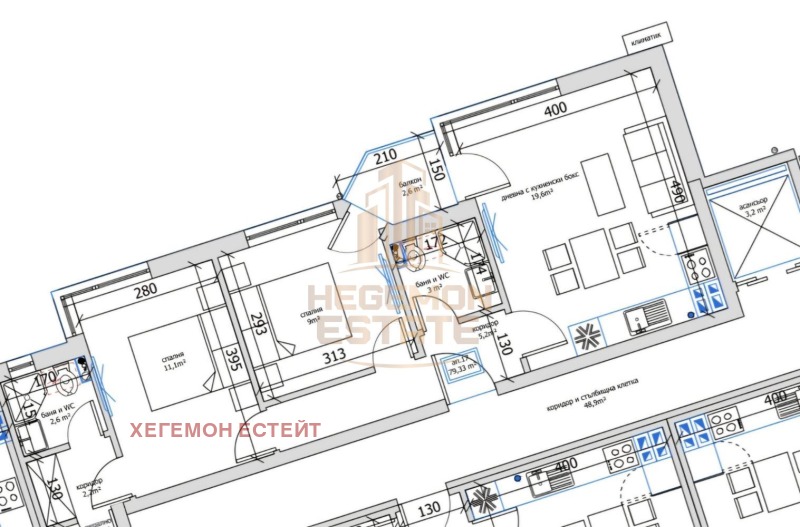 In vendita  2 camere da letto Varna , m-t Pchelina , 90 mq | 48448971 - Immagine [2]