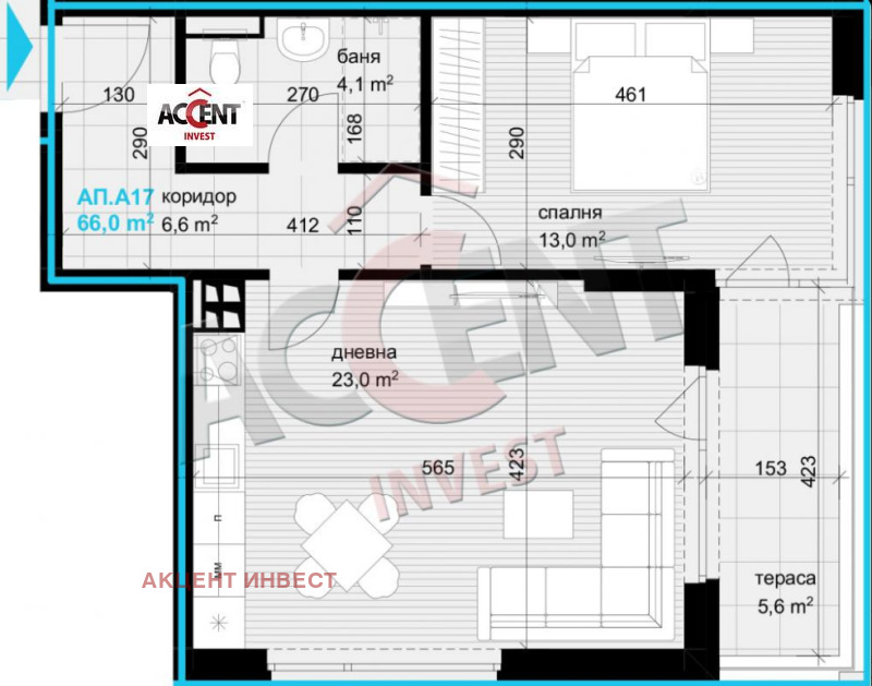 Продава  2-стаен град Варна , Аспарухово , 78 кв.м | 78245504 - изображение [2]