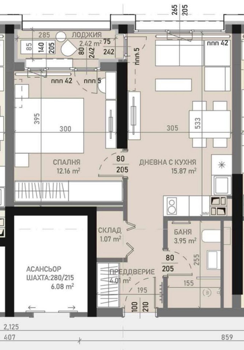 Продава  2-стаен град София , Банишора , 57 кв.м | 89947041 - изображение [5]