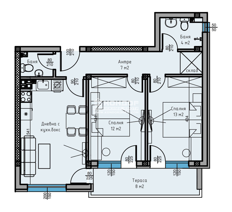 Na sprzedaż  2 sypialnie Plowdiw , Ostromila , 89 mkw | 98869195 - obraz [2]