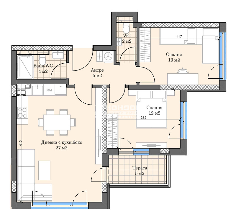 Продава 3-СТАЕН, гр. Пловдив, Кършияка, снимка 6 - Aпартаменти - 49554034