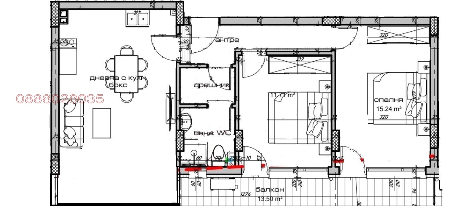 Продава 3-СТАЕН, гр. Варна, Изгрев, снимка 2 - Апартаменти - 53696173