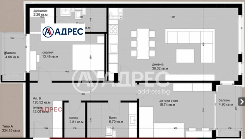 Продава 3-СТАЕН, гр. Варна, Цветен квартал, снимка 2 - Апартаменти - 53172879